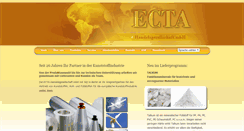 Desktop Screenshot of ecta-gmbh.de